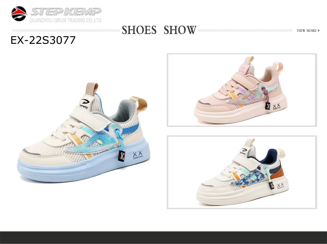 New Style Children Sport Sneaker Kids Skateboard Basic Daily Shoes Ex-22s3077