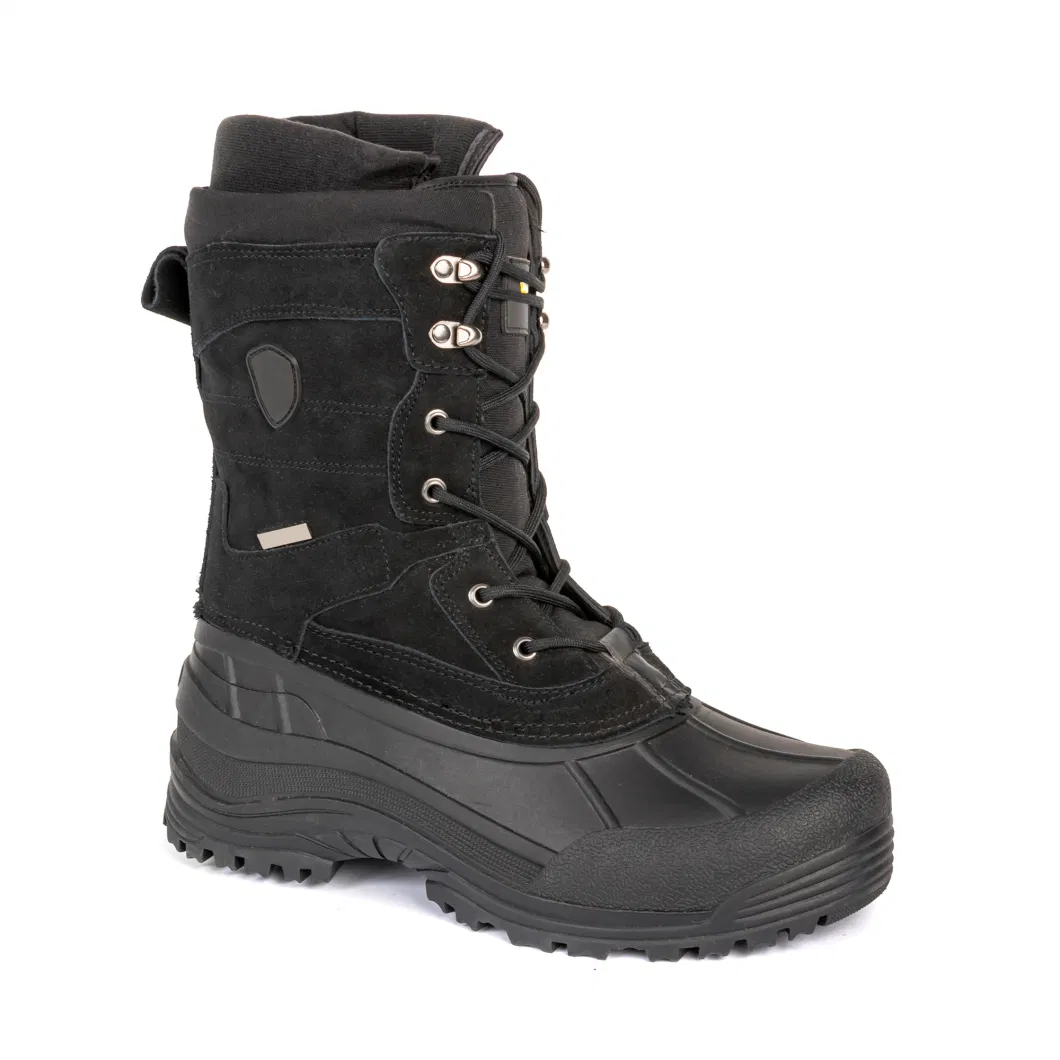 Leather Men Shoes Waterproof Outdoor Boots Cold-Proof Winter Shoes for Men