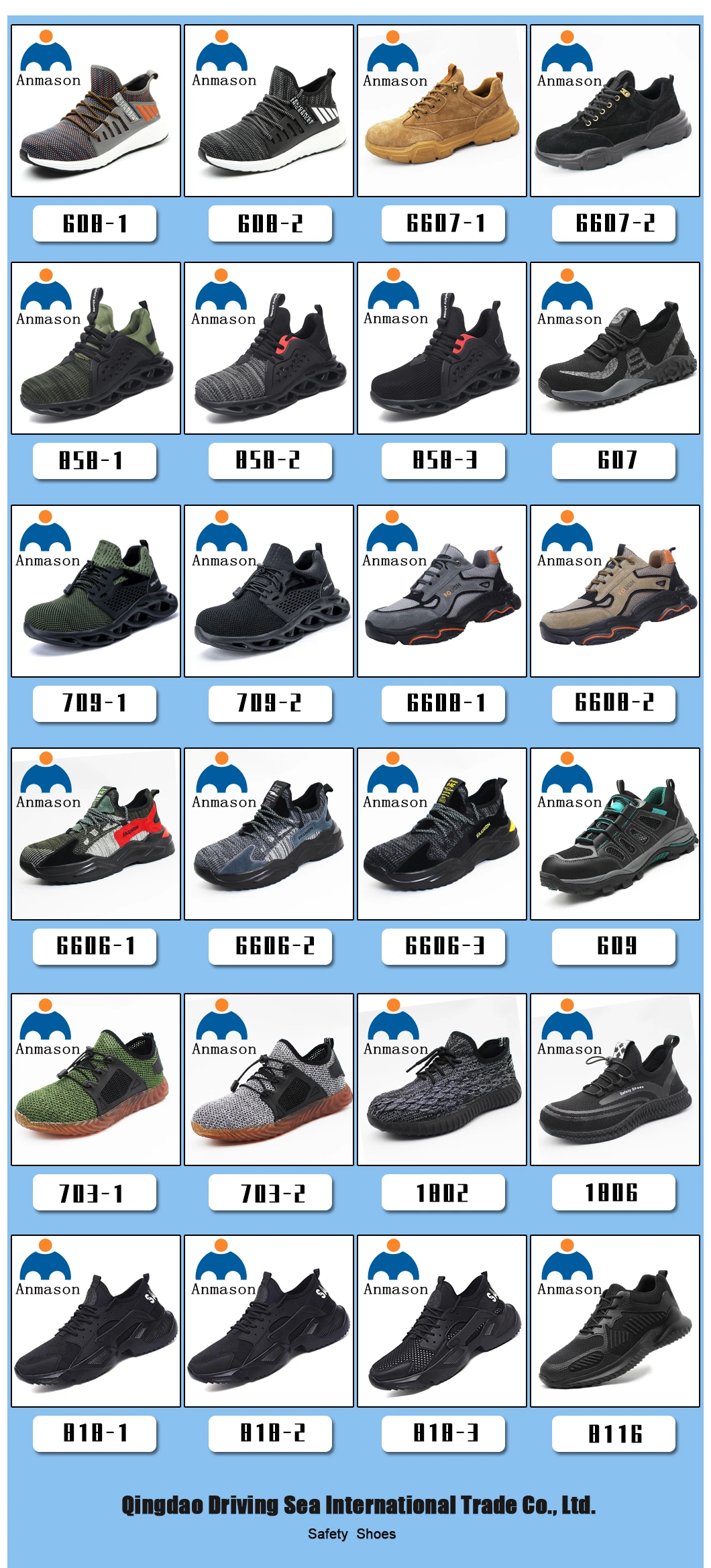 Basic Styles Safety Shoes Genuine Leather Upper